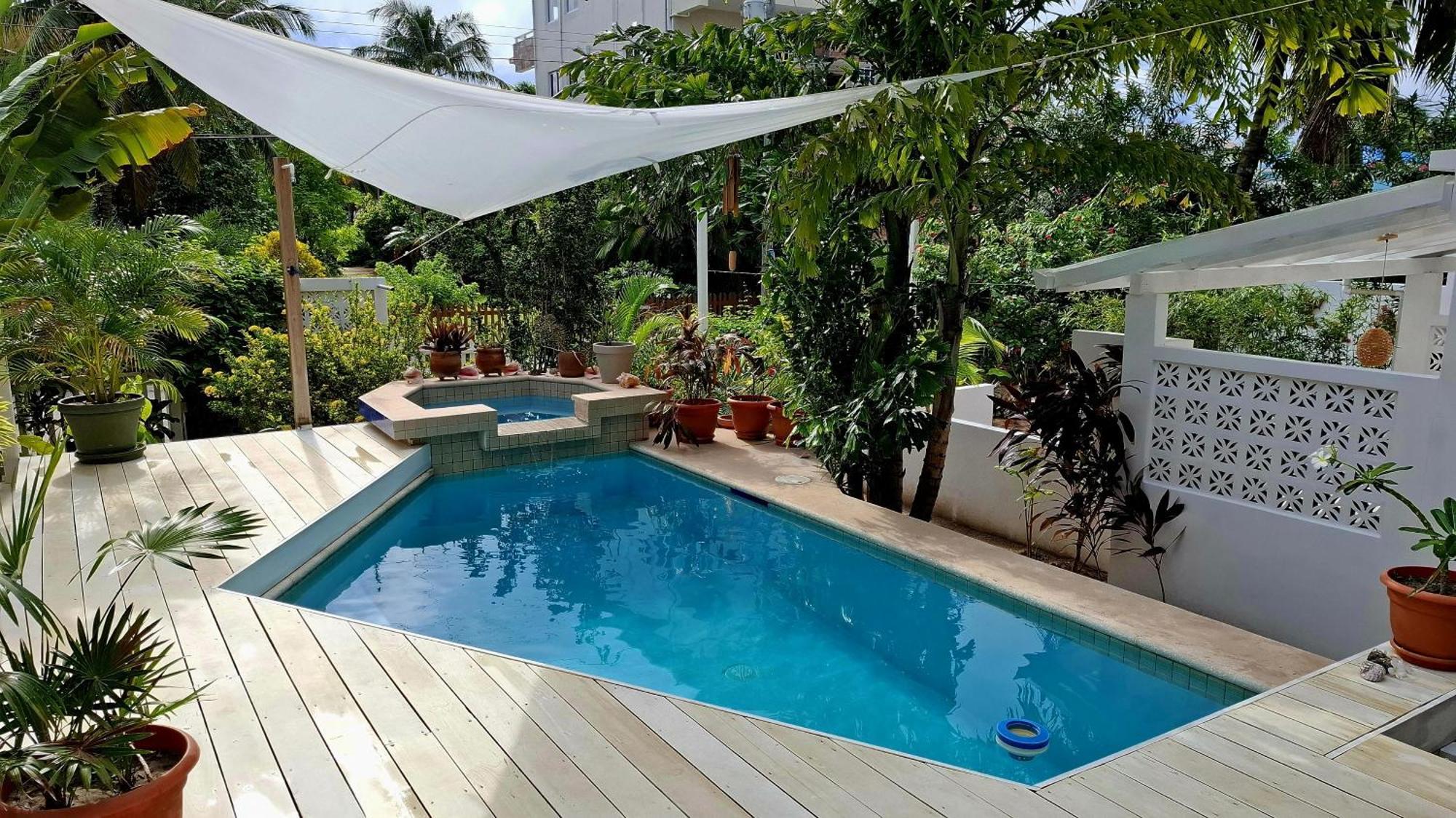 Amanda'S Place Green Studio - Pool And Tropical Garden Caye Caulker Luaran gambar